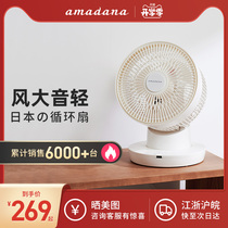  Japan amadana air circulation fan Household electric fan Desktop small summer desktop small ultra-electric fan table fan