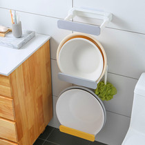 Free Punch Face Basin Rack Bathroom Containing Shelf Retractable Traceless Wall-mounted Toilet Articles Containing Hook Shelve Shelf