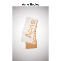 Acne Studios 2021 autumn new beige logo letter jacquard scarf shawl CA0154-CRB