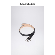 Acne Studios 2021 autumn new black belt deconstructed buckle belt C80087-900