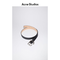 Acne Studios 2021 autumn new black belt deconstructed buckle belt C80087-900