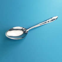 Spoon Rich flower spoon Stainless steel spoon Childrens adult universal spoon Long handle spoon Thin set spoon
