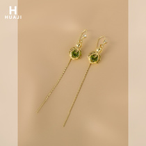 Flower Trail Green Cabbage Ear Line 2022 New Tide Korea Temperament Web Red Earbuds Advanced Sensation with Ears Accessories