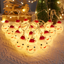 Christmas decorations glowing Santa Claus Christmas snowman lights set Christmas lights