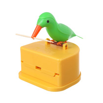 Cartoon bird toothpick box creative automatic press toothpick bucket pop-up household toothpick pot Net red toothpick cylinder