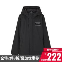 361 cotton coat mens 2020 winter new warm winter jacket hooded padded sports jacket mens cotton jacket