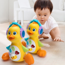 Baby learning to climb toys educational baby guide crawling 6-12 months sound will move multi-functional early childhood young yellow duck