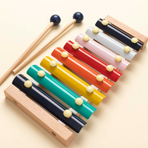 Early childhood children knock the piano eight-tone Xylophone Montessori early education 8 nine 10 months 6 baby male 0 one 1 year old educational baby toy