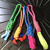 4 25 bite-resistant large dog interactive toys tug-of-war rope knots pet toys golden hair cleaning floats