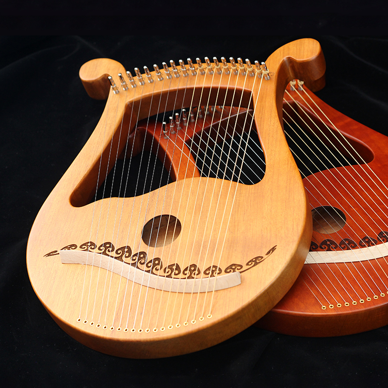 リラ小型ハープ 16 弦 19 音ハープ初心者向けニッチ楽器小型シンプルで学びやすいリラ竪琴