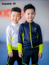Santic sen getaway 2021 new products for children riding long sleeve professional balance car riding blouses male girl