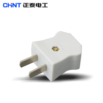Chint converter plug two-pole flat plug two-pole two-hole plug terminal block wiring plug 10A