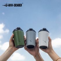 MHW-3BOMBER bomber coffee hand Cup car with double layer 304 stainless steel environmental protection water Cup