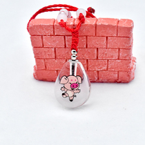 Fetal hair pendant Baby homemade pig baby necklace Collection preservation bottle Permanent male and female children fetal hair souvenir