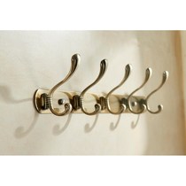 European-style stainless steel clothes hook clothes hook clothes hook Wall-mounted wall fitting room hook row hook Antique clothes hook