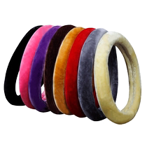Steering wheel cover winter short plush men and women cute four seasons universal warm non-slip car handle Haval H6 yinglang