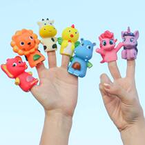 Children Early Teach Appeasement Fingers Dolls Baby Toys Small Animal Gloves Dinosaur Babies Sleep the Divine Instrumental