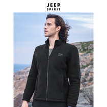 Jeep Jep padded fleece jacket fleece mens fleece coral velvet jacket lint fleece jacket