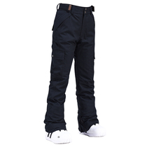  Snowboard pants womens and mens slim winter outdoor windproof waterproof warm thick and cold-resistant ski pants new