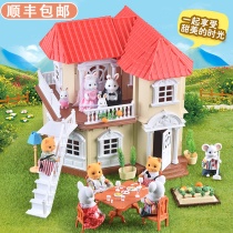 Sabel Family Forest Light House Childrens Play House Doll Toy House Villa Girl New Year Gift