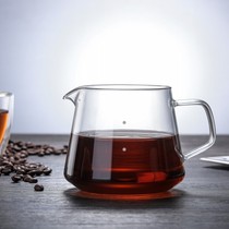 New t-type glass coffee pot high temperature hand punch pot sharing pot 300ml500ml