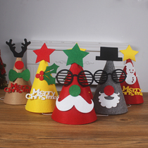 Christmas creative cartoon non-woven fabric Christmas tip headwear Gift Prom Party Children Adults Dress Up Props