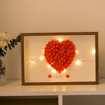 Photo frame table three-dimensional dried flower solid wood frame hanging wall 5cm thickened picture frame