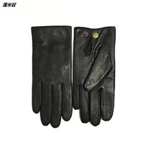 Men and women with the same button repair soft warm gloves classic short plus velvet driving touch screen couple models