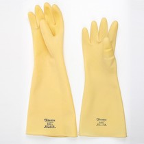 Industrial acid and alkali resistant anti-corrosion thickening waterproof and chemical resistant engineering latex rubber anti-skid male labor insurance extended gloves