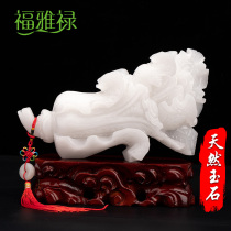 Natural jade cabbage ornaments Baicai Ruyi move shops to open Xinglong Changsheng home living room decoration gifts