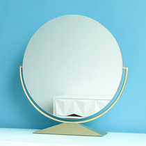 European rotating mirror makeup mirror desktop desktop dressing table mirror HD Net red dormitory Beauty Mirror wedding mirror