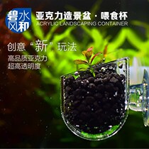 Bewater wind and acrylic red worm cup water straw-made view basin breeding cup guarantee light transmission exceeding glass
