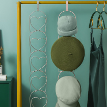 Hanging hat storage rack finishing artifact wardrobe door rear hat storage rack multi-layer coat adhesive hook Wall Wall Wall
