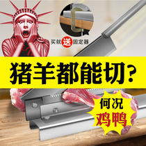  Guillotine household small bone cutting machine Sugar cane lamb chops chicken cutting artifact manual bone cutting chicken claw cutter cutting medicine gate knife