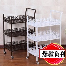 Small cart rack living room kitchen multi-level movable bedroom baby shelf snack storage toilet