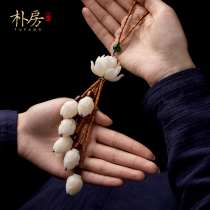 Park Fang Bodhi Lotus car pendant car interior hanging jewelry goddess men high-end net Red Car Rearview mirror pendant