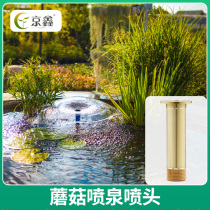 Thickened all-copper mushroom fountain nozzle Small courtyard hemispherical nozzle Park gardening fountain landscape nozzle