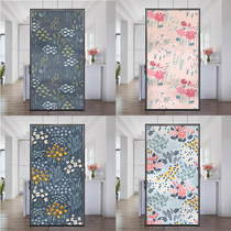 Frosted glass film electrostatic free adhesive self-adhesive colorful flower bathroom window window flower window flower toilet sticker anti-voyeur sunscreen