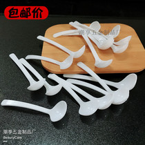 Acrylic imitation porcelain thickened seasoning tank small spoon Plastic transparent dessert tasting spoon Seasoning box accessories powder spoon