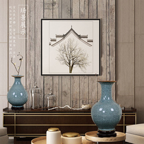 Jingdezhen ceramic antique official kiln blue and white porcelain rich bamboo vase flower arrangement new Chinese retro home living room ornaments