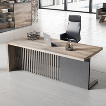 Boss Table Desk Modern Simple Office Furniture Single Large Class Desk Manager Table Industrial Wind Atmosphere Chief Executive Table