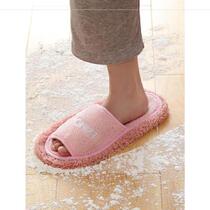Nordic replacement daily wooden floor hair drag slippers bottom lazy slippers mop floor disassembly and washing Large size spring and summer can be disassembled and washed