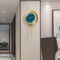 Light luxury decorative clock wall clock Living room household fashion net red Simple modern personality creative wall clock Nordic