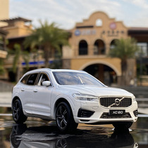 1 32 Volvo XC60 off-road car model simulation alloy open door sound and light return car metal toy car