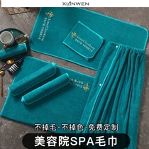 Beauty salon special towel absorbs water and does not fall off the fur skin management bag turban bath skirt bed making large bath towel custom logo