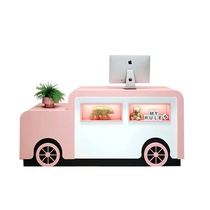  Kindergarten paint front desk Training institution front desk Cartoon reception desk Educational institution cashier information desk customization