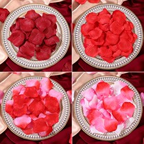 Simulation petal wedding room decoration manufacturing romantic wedding confession hand flower wedding decoration fake rose bed
