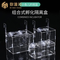 New mini parrot fish incubator breeding box box box small fish tank production room Fry juvenile fish isolation box breeding