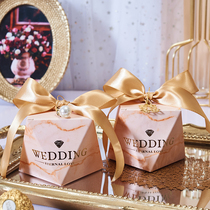 Sugar box wedding wedding candy box niche empty box simple atmosphere gift box European style Net Red Diamond thick candy box