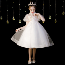 Childrens birthday dress host flower girl princess dress girl piano performance high-end girl dress